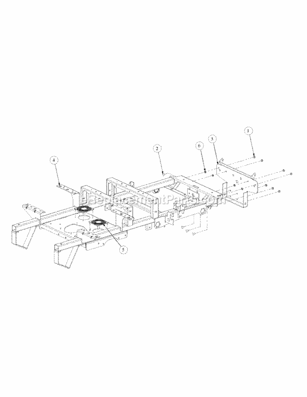 Frame Assembly Diagram and Parts List for M50-KHS 53AB5BBP750 Cub Cadet Sprayer